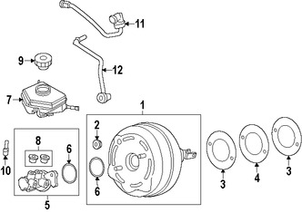 Foto de Reforzador de Frenos Original para BMW  2017 BMW ActiveHybrid 3 2013 2014 2015 Marca BMW Nmero de Parte 34336858064