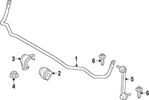Foto de Barra Estabilizadora de Suspensi�n Original para BMW Marca BMW N�mero de Parte 33556853474
