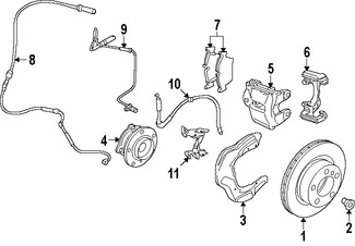 Foto de Pinza de Freno de Disco Original para BMW Marca BMW N�mero de Parte 34116857688