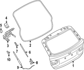 Foto de Puerta Trasera Original para BMW 328i xDrive BMW 328d xDrive BMW Marca BMW N�mero de Parte 41007314180