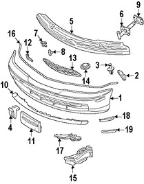 Foto de Tuerca de rejilla Original para BMW Marca BMW Nmero de Parte 64118247773