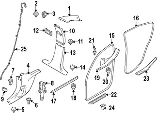 Foto de Sello de la puerta Original para BMW 328i GT xDrive BMW 335i GT xDrive BMW Marca BMW N�mero de Parte 51767385026