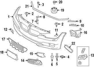 Foto de Tornillo de cubierta de parachoques Original para BMW Marca BMW N�mero de Parte 07129907535