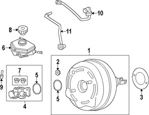 Foto de Reforzador de Frenos Original para BMW M4 2015 2016 2017 BMW M3 2017 Marca BMW Nmero de Parte 34337850999