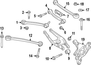 Foto de Tornillo de Brazo de Control de Suspension Original para BMW M4 2015 2016 2017 BMW M3 2015 2016 2017 Marca BMW N�mero de Parte 07119905610
