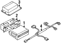Foto de Soporte de Modulo de Control de GPS Original para BMW X5 Marca BMW N�mero de Parte 65908385987