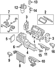 Foto de Sensor de Temperatura Aire y Calefaccin Original para BMW X5 BMW X6 Marca BMW Nmero de Parte 64116968175