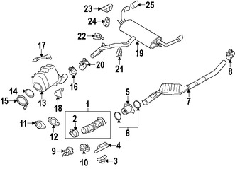 Foto de Empacadura del Conector del Tubo de Escape Original para BMW X5 BMW 335d Marca BMW Nmero de Parte 18307793678