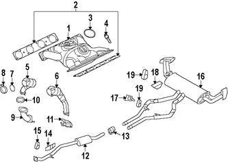 Foto de Tubo de Escape Original para BMW X5 BMW X6 Marca BMW N�mero de Parte 18307616846