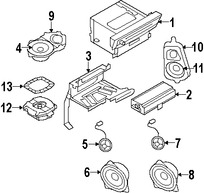 Foto de Altavoz Original para BMW Marca BMW N�mero de Parte 65139277839