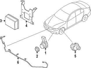Foto de Sensor de ayuda para Estacionar Original para BMW Marca BMW N�mero de Parte 66209261590
