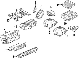 Foto de Altavoz Original para BMW Marca BMW N�mero de Parte 65139264944