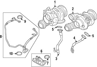 Foto de Turbo Original para BMW X6 BMW X5 BMW M6 BMW M6 Gran Coupe Marca BMW N�mero de Parte 11657849045