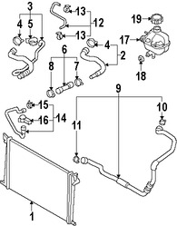 Foto de Radiador Original para Mini Cooper Cooper Mini Cooper Cooper Countryman Mini Cooper Cooper Paceman Marca BMW Nmero de Parte 17118675266