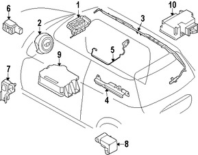 Foto de Sensor de impacto del Air Bag Original para Mini Cooper BMW Marca BMW Nmero de Parte 65779224177