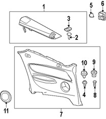 Foto de Panel / guardafango posterior lateral Original para BMW 128i BMW 135i BMW 135is Marca BMW N�mero de Parte 51437234265