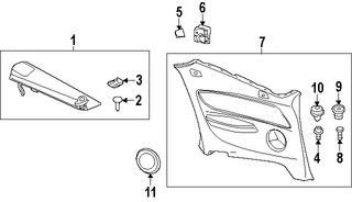 Foto de Panel / guardafango posterior lateral Original para BMW 128i 2012 2013 BMW 135i 2012 2013 BMW 135is 2013 Marca BMW N�mero de Parte 51439147775