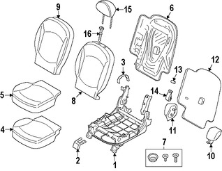 Foto de Reposacabezas Original para Mini Cooper Cooper Paceman 2013 2014 2015 2016 Marca BMW Nmero de Parte 52209810210