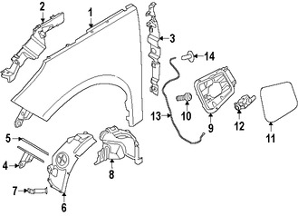 Foto de Guardafango Original para BMW i3 2014 2015 2016 2017 Marca BMW N�mero de Parte 51647375894
