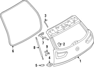 Foto de Puerta Trasera Original para BMW i3 2014 2015 2016 2017 Marca BMW N�mero de Parte 51007400989