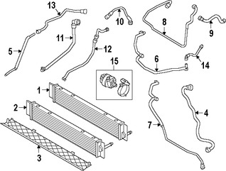 Foto de Enfriador Invertidor Original para BMW i8 2015 2014 2016 2017 Marca BMW Nmero de Parte 17117649143