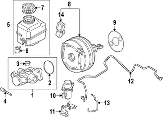 Foto de Reforzador de Frenos Original para BMW i8 2015 2014 2016 2017 Marca BMW Nmero de Parte 34336865472