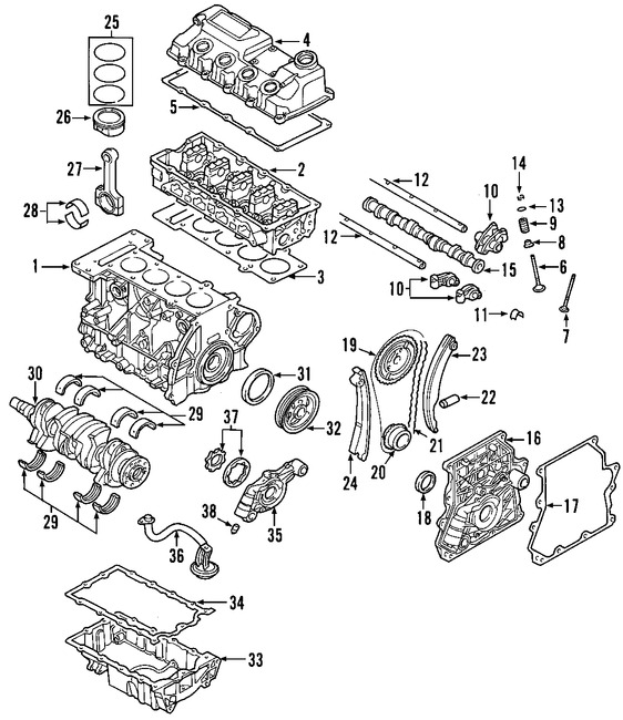 Foto de Arbol de Levas Original para Mini Cooper Cooper 2002 2003 2004 2005 2006 Marca BMW Nmero de Parte 11311485827