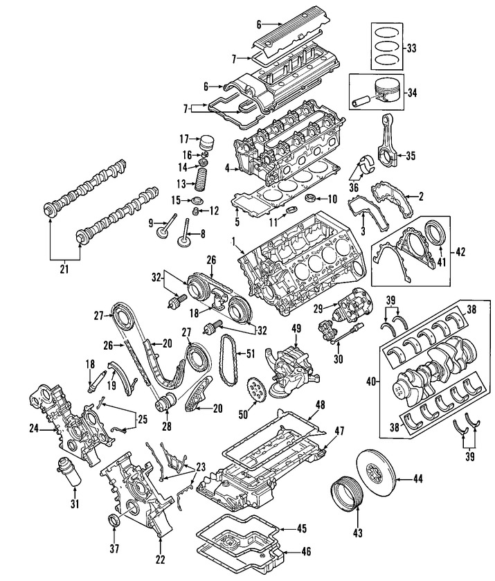 Foto de Biela Original para BMW M5 2000 2001 2002 2003 Marca BMW N�mero de Parte 11241406978