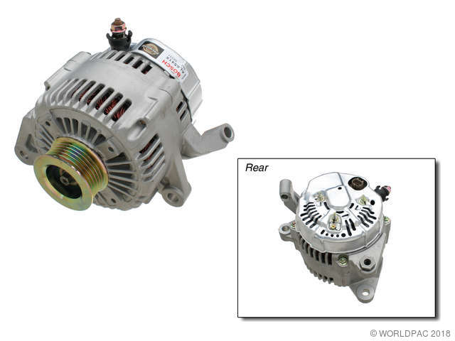 Foto de Alternador para Jeep Grand Cherokee Jeep Liberty Dodge Ram 1500 Dodge Dakota Dodge Durango Mitsubishi Raider Marca Bosch Remanufacturado N�mero de Parte W0133-1600674