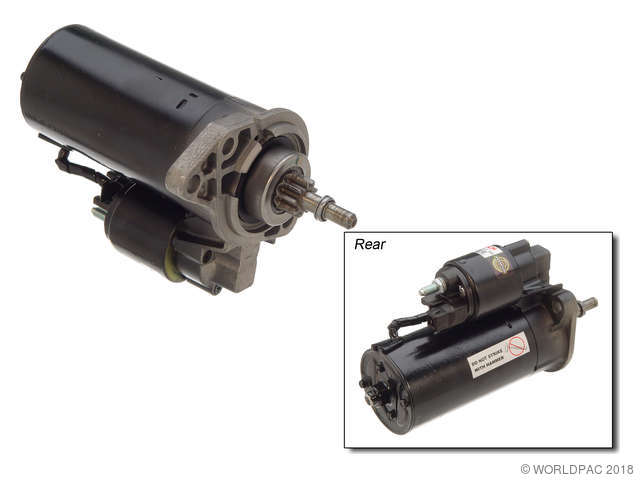 Foto de Motor de arranque para Volkswagen Golf Volkswagen Jetta Volkswagen Corrado Volkswagen Passat Volkswagen Rabbit Volkswagen EuroVan Marca Bosch Remanufacturado Parte #W0133-1605907