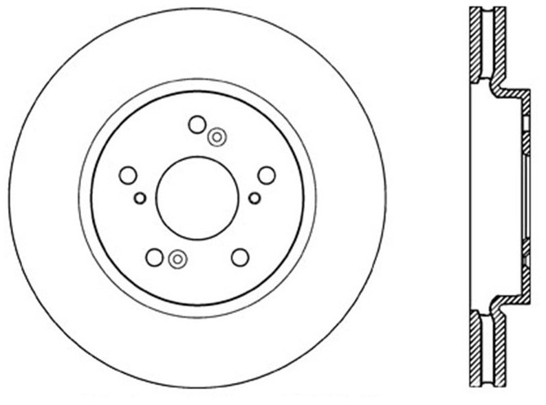 Foto de Rotor disco de freno Premium Disc-Preferred para Honda Accord Crosstour Honda CR-V Honda Crosstour Acura RDX Marca CENTRIC PARTS Nmero de Parte #120.40073