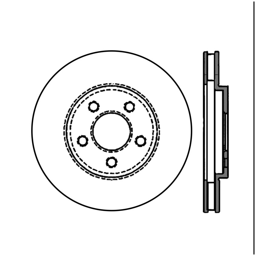 Foto de Rotor disco de freno Premium Disc-Preferred para Chrysler Dodge Plymouth Marca CENTRIC PARTS N�mero de Parte 120.63017