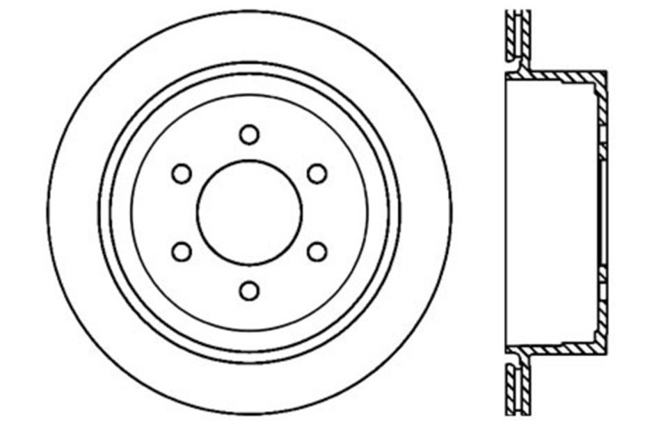 Foto de Rotor disco de freno para Ford F-150 Lincoln Mark LT Marca CENTRIC PARTS Nmero de Parte #125.65102