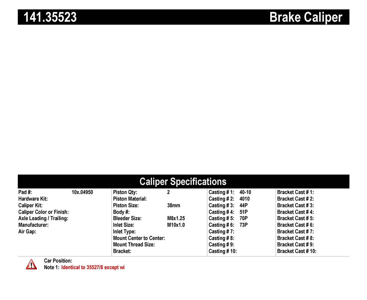 Foto de Caliper de Freno de Disco Premium para Mercedes-Benz E320 1995 Marca CENTRIC PARTS  Semi-Loaded Nmero de Parte 141.35523