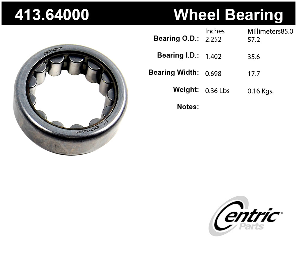 Foto de Cojinete Eje Propulsor Premium para Mazda B2300 1994 Marca CENTRIC PARTS Nmero de Parte 413.64000