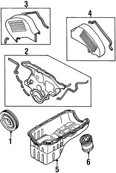 Foto de Empacaduras Cubierta de Correa del Tiempo Original para Mitsubishi 3000GT Mitsubishi Diamante Dodge Stealth Marca CHRYSLER Nmero de Parte MD175653