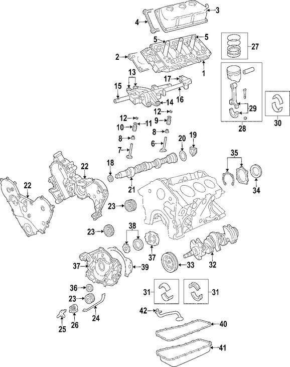 Foto de Arbol de Levas Original para Chrysler Dodge Marca CHRYSLER N�mero de Parte 4792743AB