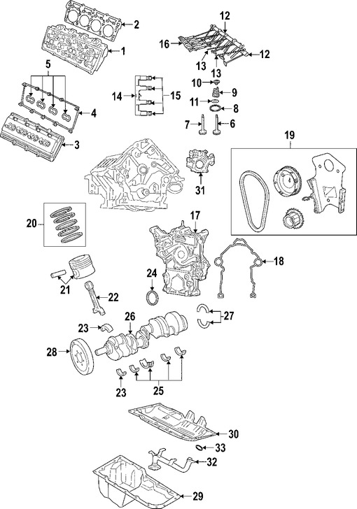 Foto de Culata del motor Original para Chrysler 300 Jeep Grand Cherokee Dodge Charger Dodge Magnum Dodge Challenger Marca CHRYSLER Nmero de Parte 5170621AA