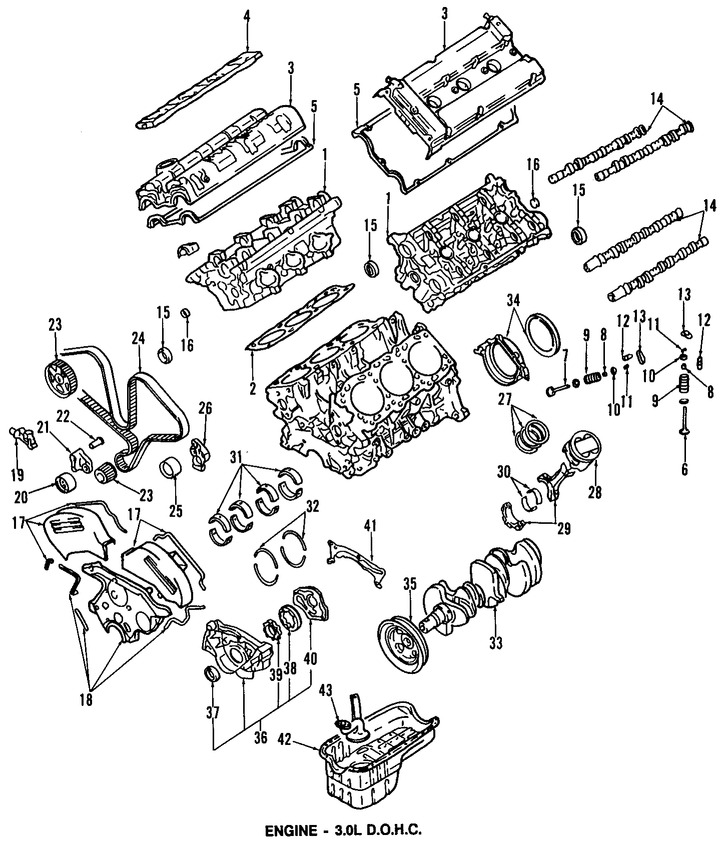 Foto de Sello del rbol de levas Original para Dodge Stealth Mitsubishi 3000GT Mitsubishi Montero Mitsubishi Diamante Marca CHRYSLER Nmero de Parte MD150785