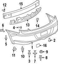 Foto de Absorbedor de impacto de gomaespuma del parachoque Original para Chrysler Sebring 2008 2009 2010 2007 Marca CHRYSLER N�mero de Parte 5303899AB