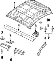 Foto de Tornillo de parrilla / rejilla Original para Chrysler Crossfire 2004 2005 2006 2007 2008 Marca CHRYSLER N�mero de Parte 6104597AA
