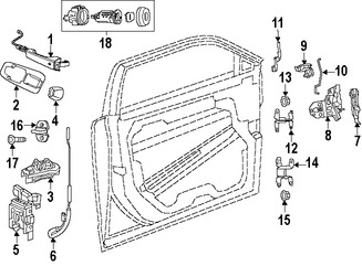 Foto de Cubierta de la manija exterior de la puerta  Original para Chrysler 300   Dodge Journey Marca CHRYSLER Nmero de Parte 1RH66DX8AD
