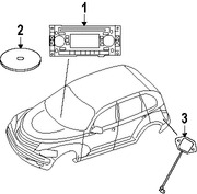 Foto de Conjuto de Antena de GPS Original para Chrysler PT Cruiser 2006 2005 Marca CHRYSLER N�mero de Parte 4672321AA