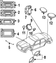 Foto de Altavoz Original para Jeep Dodge Chrysler Marca CHRYSLER N�mero de Parte 5059063AC