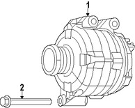Foto de Alternador Original para Chrysler 300   Dodge Charger Dodge Durango Dodge Challenger Jeep Grand Cherokee Marca CHRYSLER N�mero de Parte 4801778AI