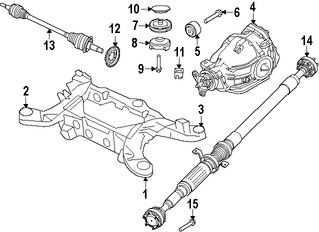 Foto de Eje de Transmisi�n Original para Dodge Charger Marca CHRYSLER N�mero de Parte 52123973AH