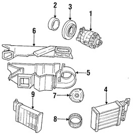 Foto de Compresor Aire Acondicionado Original para Chrysler Dodge Plymouth Marca CHRYSLER N�mero de Parte 4443131