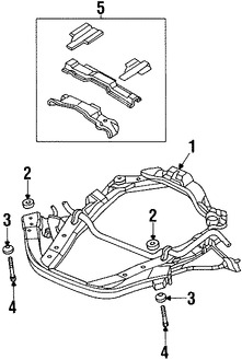 Foto de Soporte / Compacto del motor Original para Chrysler 300M Chrysler Concorde Chrysler LHS Dodge Intrepid Marca CHRYSLER N�mero de Parte 5012966AE
