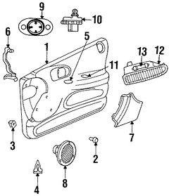 Foto de Interruptor de Espejo Retrovisor Exterior Original para Chrysler Concorde Chrysler LHS Chrysler 300M Dodge Intrepid Marca CHRYSLER Nmero de Parte 4760174AG