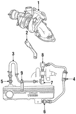 Foto de Turbo Original para Dodge Daytona 1987 1988 1989 Marca CHRYSLER N�mero de Parte 4483143